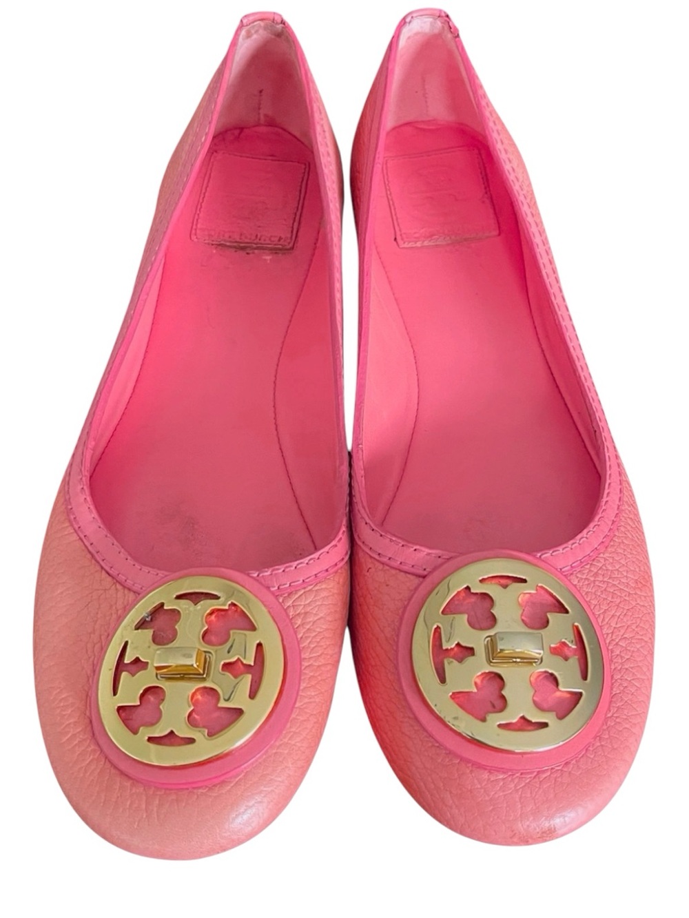 Tory Burch Petal Pink All Leather Classic Ballet Flats (9)